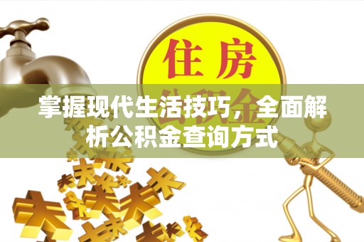 巴青掌握现代生活技巧，全面解析公积金查询方式