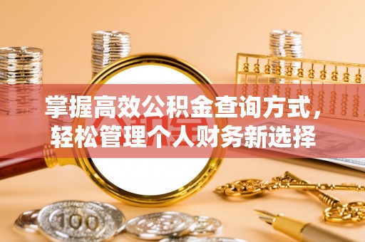 巴青掌握高效公积金查询方式，轻松管理个人财务新选择