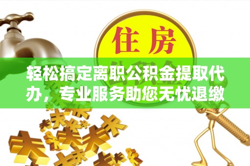 巴青轻松搞定离职公积金提取代办，专业服务助您无忧退缴