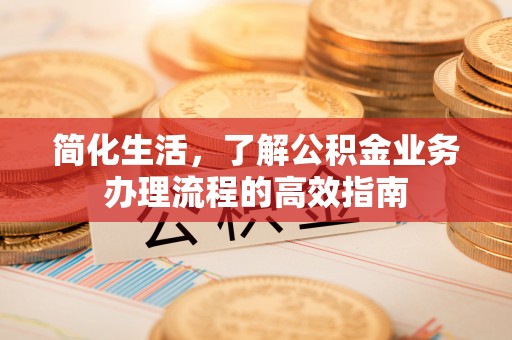 巴青简化生活，了解公积金业务办理流程的高效指南