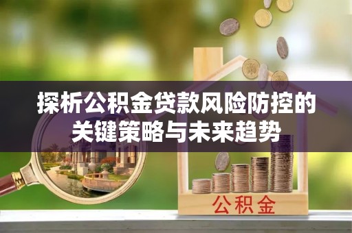 巴青探析公积金贷款风险防控的关键策略与未来趋势