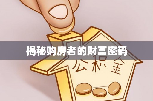 巴青揭秘购房者的财富密码
