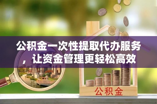 巴青公积金一次性提取代办服务，让资金管理更轻松高效