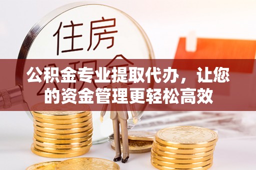 巴青公积金专业提取代办，让您的资金管理更轻松高效