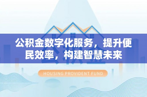 巴青公积金数字化服务，提升便民效率，构建智慧未来