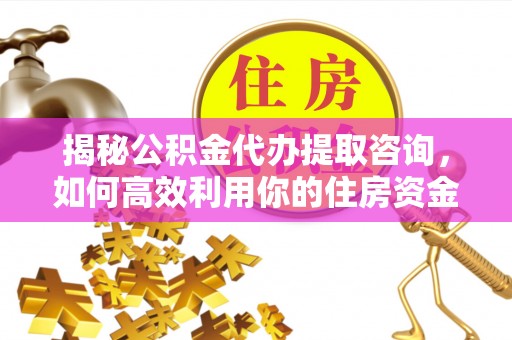 巴青揭秘公积金代办提取咨询，如何高效利用你的住房资金